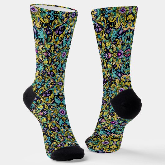 Bright Socks Elaborate Seamless Patterns 0039354 Socken (Gewinkelt)
