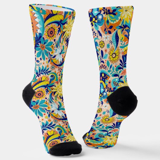 Bright Socks Elaborate Seamless Patterns 0039358 Socken (Gewinkelt)