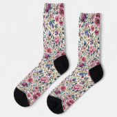 Bright Socks Elaborate Seamless Patterns 0039359 Socken (Linkes Detail)