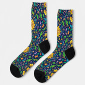 Bright Socks Elaborate Seamless Patterns 0039361 Socken (Linkes Detail)