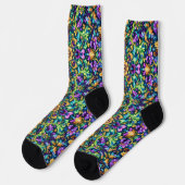 Bright Socks Elaborate Seamless Patterns 0039363 Socken (Linkes Detail)