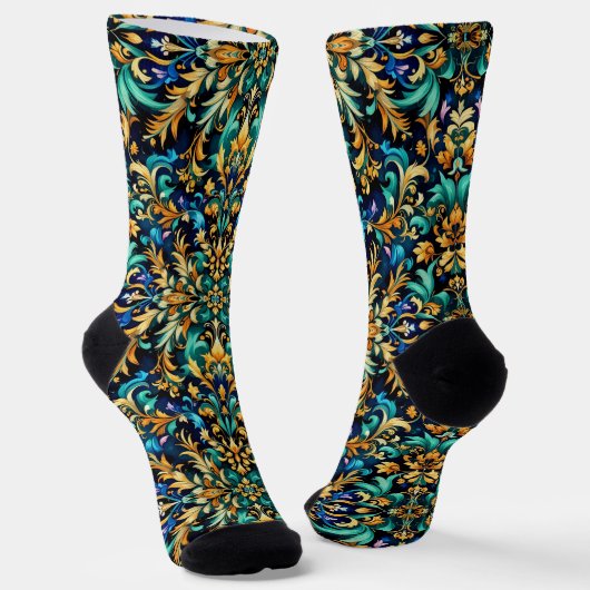 Bright Socks Elaborate Seamless Patterns 0039364 Socken (Gewinkelt)
