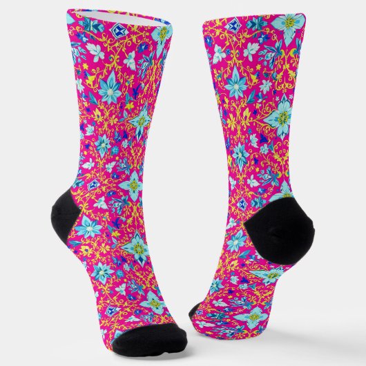 Bright Socks Elaborate Seamless Patterns 0039365 Socken (Gewinkelt)