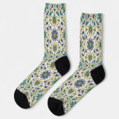 Bright Socks Elaborate Seamless Patterns 0039373 Socken (Linkes Detail)