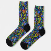 Bright Socks Elaborate Seamless Patterns 0039381 Socken (Linkes Detail)