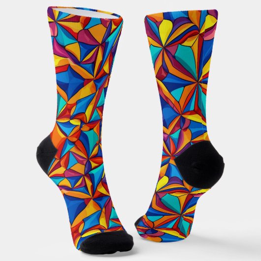 Bright Socks Elaborate Seamless Patterns 0039385 Socken (Gewinkelt)