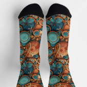 Bright Socks Elaborate Seamless Patterns 0039390 Socken (Oben)