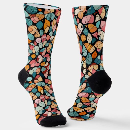 Bright Socks Elaborate Seamless Patterns 0039396 Socken (Gewinkelt)