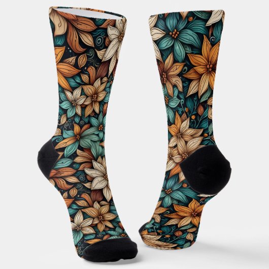 Bright Socks Elaborate Seamless Patterns 0039397 Socken (Gewinkelt)
