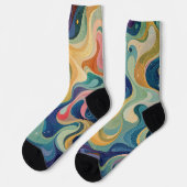 Bright Socks Elaborate Seamless Patterns 0039400 Socken (Linkes Detail)