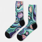 Bright Socks Elaborate Seamless Patterns 0039401 Socken (Linkes Detail)