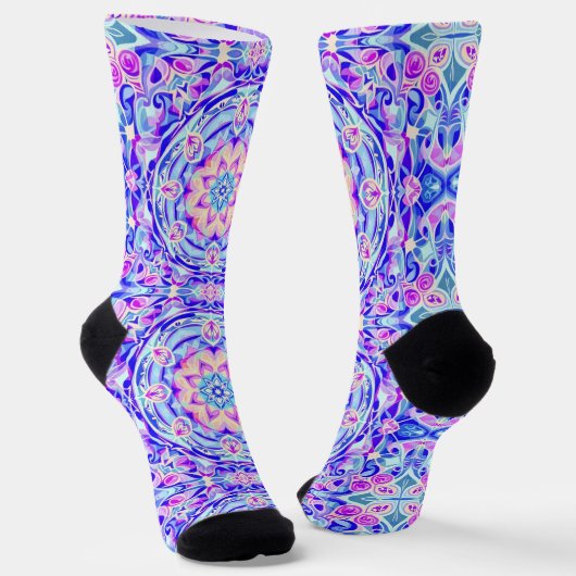 Bright Socks Elaborate Seamless Patterns 0039404 Socken (Gewinkelt)