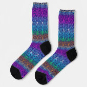 Bright Socks Elaborate Seamless Patterns 0039408 Socken (Linkes Detail)