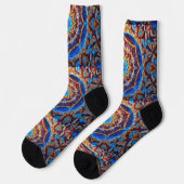 Bright Socks Elaborate Seamless Patterns 0039411 Socken (Linkes Detail)