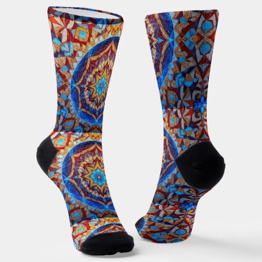 Bright Socks Elaborate Seamless Patterns 0039411 Socken (Gewinkelt)