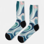 Bright Socks Elaborate Seamless Patterns 0039413 Socken (Linkes Detail)