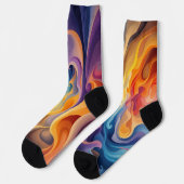 Bright Socks Elaborate Seamless Patterns 0039421 Socken (Linkes Detail)