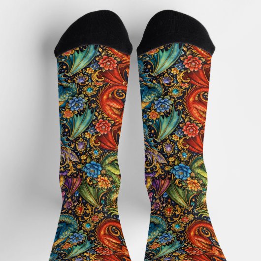 Bright Socks Elaborate Seamless Patterns 0047409 Socken (Oben)