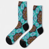 Bright Socks Fractal Seamless Patterns 0041976 Socken (Linkes Detail)