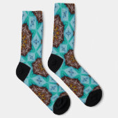 Bright Socks Fractal Seamless Patterns 0041976 Socken (Rechts)