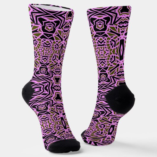 Bright Socks Fractal Seamless Patterns 0041977 Socken (Gewinkelt)