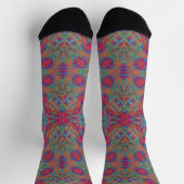 Bright Socks Fractal Seamless Patterns 0041980 Socken (Oben)