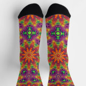 Bright Socks Fractal Seamless Patterns 0041981 Socken (Oben)