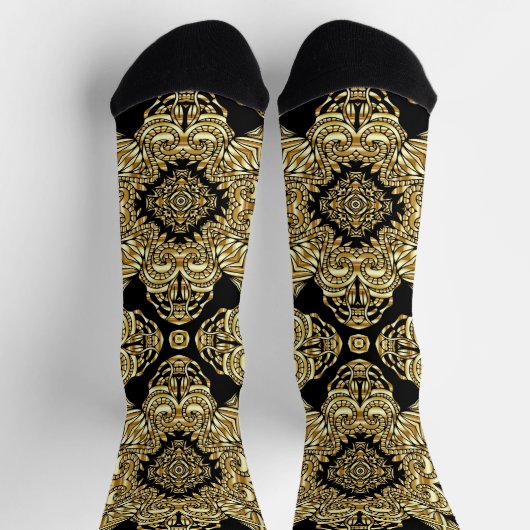 Bright Socks Fractal Seamless Patterns 0041982 Socken (Oben)