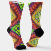 Bright Socks Fractal Seamless Patterns 0041988 Socken (Gewinkelt)
