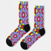 Bright Socks Fractal Seamless Patterns 0041989 Socken (Linkes Detail)