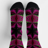 Bright Socks Fractal Seamless Patterns 0041994 Socken (Oben)