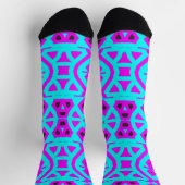 Bright Socks Fractal Seamless Patterns 0041996 Socken (Oben)