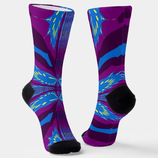Bright Socks Fractal Seamless Patterns 0042004 Socken (Gewinkelt)