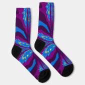 Bright Socks Fractal Seamless Patterns 0042004 Socken (Rechts)