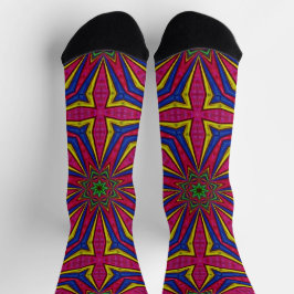 Bright Socks Fractal Seamless Patterns 0042006 Socken