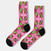 Bright Socks Fractal Seamless Patterns 0042007 Socken (Linkes Detail)