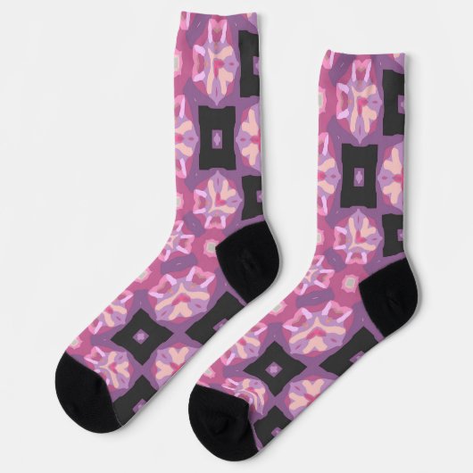 Bright Socks Fractal Seamless Patterns 0042009 Socken (Linkes Detail)