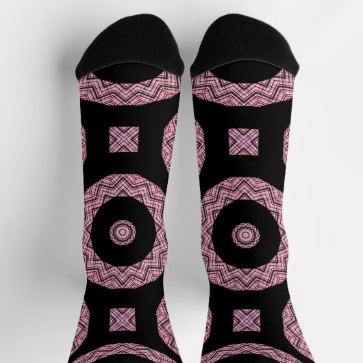 Bright Socks Fractal Seamless Patterns 0042010 Socken (Oben)