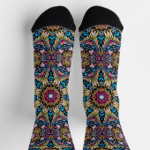 Bright Socks Fractal Seamless Patterns 0042012 Socken (Oben)