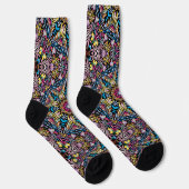 Bright Socks Fractal Seamless Patterns 0042012 Socken (Rechts)