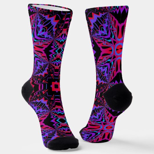 Bright Socks Fractal Seamless Patterns 0042013 Socken (Gewinkelt)