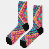 Bright Socks Fractal Seamless Patterns 0042014 Socken (Linkes Detail)