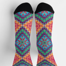 Bright Socks Fractal Seamless Patterns 0042014 Socken