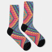 Bright Socks Fractal Seamless Patterns 0042014 Socken (Rechts)