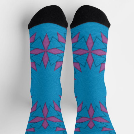 Bright Socks Fractal Seamless Patterns 0042015 Socken (Oben)