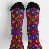Bright Socks Fractal Seamless Patterns 0042020 Socken (Oben)