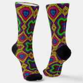 Bright Socks Fractal Seamless Patterns 0042021 Socken (Gewinkelt)