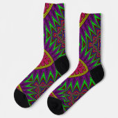 Bright Socks Fractal Seamless Patterns 0042022 Socken (Linkes Detail)