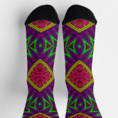 Bright Socks Fractal Seamless Patterns 0042022 Socken (Oben)
