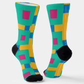 Bright Socks Fractal Seamless Patterns 0042025 Socken (Gewinkelt)